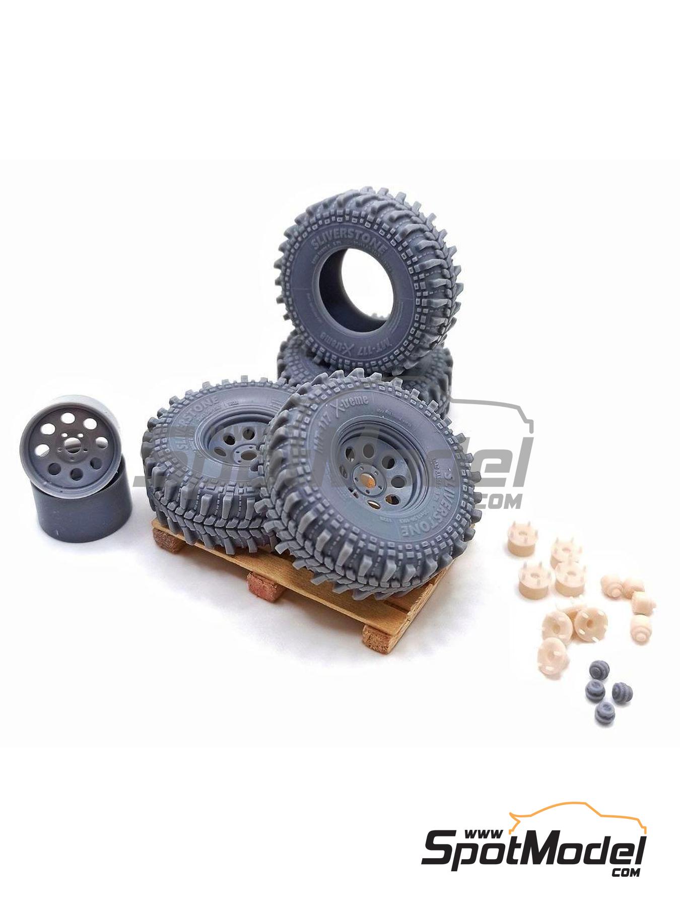 Yamamoto Model Parts YMPRIM20 Rims and tyres set 1/24 scale Extreme